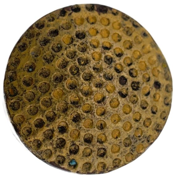 Enamel Butterfly Thimble Hand Painted Cloisonné Floral Vintage Sewing Accessory - Picture 2 of 7